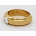 Solitärring 0.50ct F VSI Silber 925 Gelbgold vergoldet Lab Grown Diamant