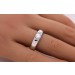 Solitärring 0.50ct F VSI Silber 925 Lab Grown Diamant 