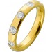 Memoire Ring 0.5ct F Silber Gelbgold vergoldet Lab Grown Diamanten