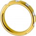 Memoire Ring 0.5ct F Silber Gelbgold vergoldet Lab Grown Diamanten