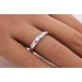 Memoire Ring 0.50ct F VSI Silber 925 Lab Grown Diamanten 