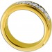 Brillantring 0.50ct F VSI Silber 925 Gelbgold vergoldet 5 Lab Grown Diamanten