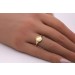 Siegelring Silber 925 1 Micron Gold vergoldet 