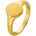 Siegelring Silber 925 1 Micron Gold vergoldet 