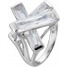 Damenring Silber 925 weiße Zirkonia Steine  