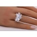Damenring Silber 925 weiße Zirkonia Steine  