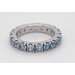 Memoire Alliance Ring Silber 925 hellblaue Zirkonia Steine  