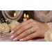Memoire Alliance Ring Silber 925 hellblaue Zirkonia Steine  