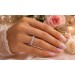 Memoire Alliance Ring Silber 925 weiße Zirkonia Steine 