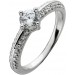Damenring Silber 925 weiße Zirkonia Steine
