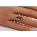 Bernstein Ring Sterling Silber 925 cognac brauner Edelstein 16.3mm
