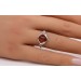 Bernstein Ring Sterling Silber 925 cognac brauner Edelstein 9.2mm