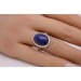 Lapislazuli Ring Silber 925 blauer Natur Edelstein 