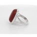 Karneol Ring Silber 925 orange roter Edelstein 10ct
