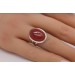Karneol Ring Silber 925 orange roter Edelstein 10ct