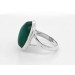 Aventurin Ring Silber 925 grüner Edelstein 10ct