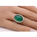 Aventurin Ring Silber 925 grüner Edelstein 10ct