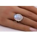 Mondstein Ring Silber 925 Regenbogen Edelstein 10ct