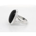 Onyx Ring Silber 925 schwarzer Edelstein 10ct