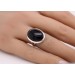 Onyx Ring Silber 925 schwarzer Edelstein 10ct