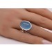 Chalzedon Ring Silber 925 himmelblauer Edelstein 15ct