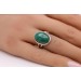 Malachit Ring Silber 925 grüner Natur Edelstein 10ct