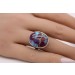 Türkis Ring Silber 925 blauer Kupfer Edelstein 10ct