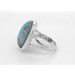 Larimar Ring Silber 925 himmelblauer Edelstein 10ct