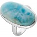 Larimar Ring Silber 925 himmelblauer Edelstein 15ct