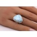 Larimar Ring Silber 925 himmelblauer Edelstein 10ct