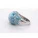 Larimar Ring Silber 925 himmelblauer Edelstein 16.9ct