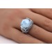 Larimar Ring Silber 925 himmelblauer Edelstein 16.9ct