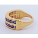 Tansanit Ring Silber vergoldet nat Tansanit Edelsteine 2.2ct