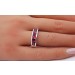 Rhodolit Memoire Ring Silber 925 nat Rhodolit Edelsteine 3ct