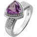Amethyst Ring Silber 925 nat. brasilianischer Amethyst nat. Zirkone
