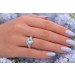 Blautopas Ring Silber 925 nat. Sky Blue Topas 1.75ct nat. Zirkone