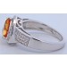 Citrin Ring Silber 925 nat. Citrin 1.32ct Natur Zirkone