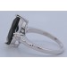 Onyx Ring Silber 925 Natur Onyx 2.14ct weiße nat. Topase