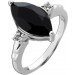 Onyx Ring Silber 925 Natur Onyx 2.14ct weiße nat. Topase