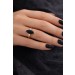 Onyx Ring Silber 18K Gold vergoldet nat. Onyx 2.14ct nat. Topase
