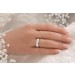 Diamant Ring Silber 925 Lab Grown Diamanten 0.15ct