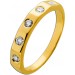 Brillant Ring Silber 925 vergoldet Lab Grown Diamanten 0.50ct