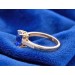 Saphir Ring Silber 925 vergoldet Natur Saphir 2.4ct Natur Zirkone 0.23ct