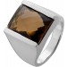 Rauchquarz Ring Silber 925 nat. brauner Rauchquarz 9ct.