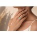 Larimar Ring Silber 925 nat Larimar 5ct nat schwarze Spinelle