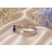 Saphir Ring Silber 925 nat blauer Saphir 1.15ct nat Topase 