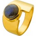 Labradorit Ring Silber 925 blauer grüner Natur Labradorit Edelstein 4.0ct