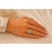 Rosenquarz Ring Silber vergoldet Natur Chalzedon Amazonit Rosenquarz