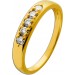 Diamant Ring Silber vergoldet Lab Grown Diamonds 0.30ct