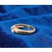 Topas Ring Silber vergoldet nat. weisser Topas 0.80ct.